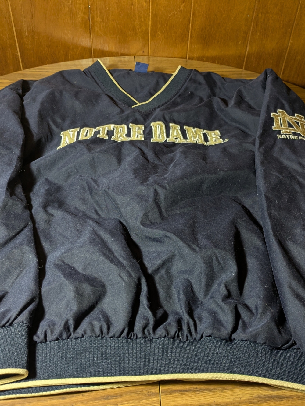 VTG Notre Dame Fighting Irish Pullover Windbreaker | 90s Collegiate Gorpcore